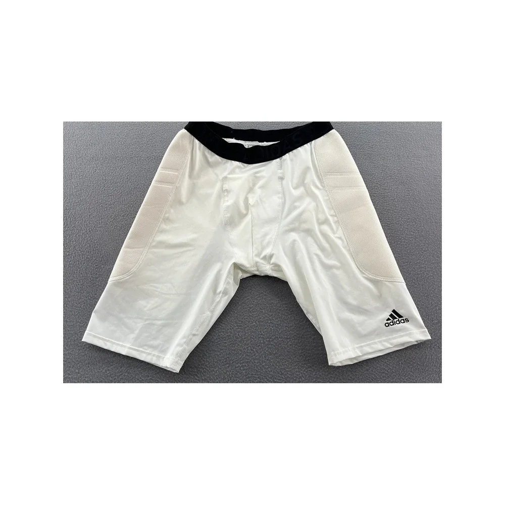 Adidas Padded Compression Shorts Mens Large White Climalite Football Baseball